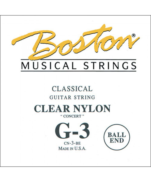 Boston CN-3-Be 3rd - G single rope for classical guitar with ball