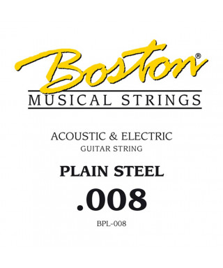 Boston BPL-008 .008 Corda singola per chitarra elettrica / acustica