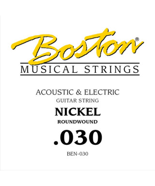Boston BEN-030 .030 Corda singola per chitarra elettrica / acustica