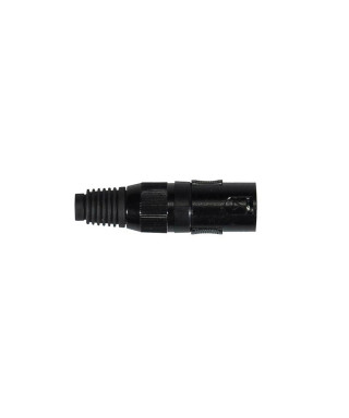 Boston XLR-1-MVBK Xlr plug, male, 3-pole, all black
