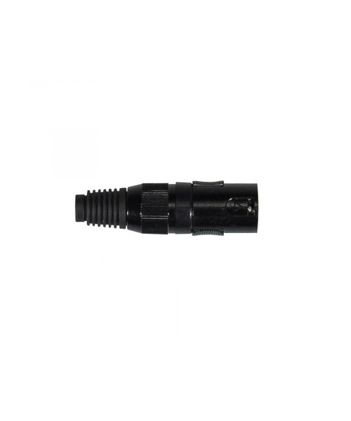Boston XLR-1-MVBK Xlr plug, male, 3-pole, all black