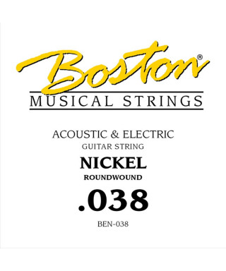 Boston BEN-038 .038 Corda singola per chitarra elettrica / acustica