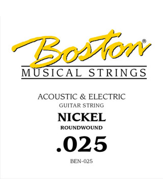 Boston BEN-025 .025 Corda singola per chitarra elettrica / acustica