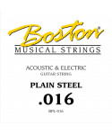 Boston BPL-016 .016 Single rope for electric / acoustic guitar