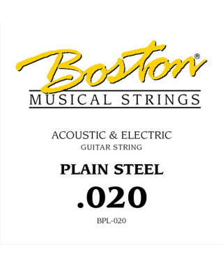 Boston BPL-020 .020 Single rope for electric / acoustic guitar
