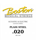 Boston BPL-020 .020 Corda singola per chitarra elettrica / acustica