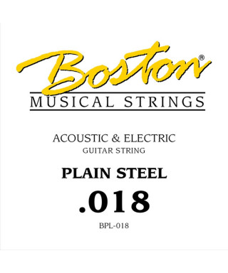 Boston BPL-018 .018 Corda singola per chitarra elettrica / acustica