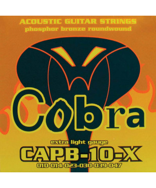 Cobra Capb-10-X Up of acoustic guitar strings