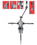 Hayman TTH-20 Doppio supporto tom con mezz'asta per piatto
