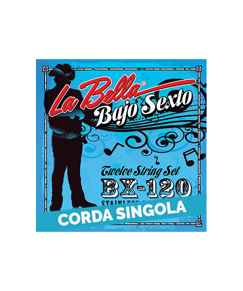 LaBella BX120-07 7th - BX120 .030 Corda singola bajo sexto