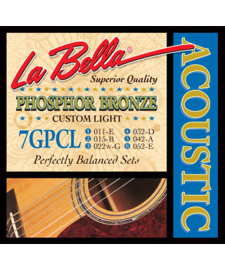 LaBella 7GPCL Muta di corde per chitarra acustica