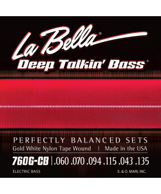 LaBella 760G-CB Muta di corde lisce per basso 6 corde