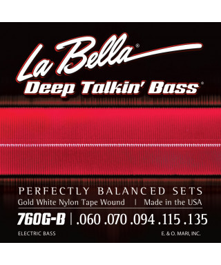 LaBella 760G-B Muta di corde lisce per basso 5 corde