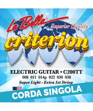LaBella CNW038 6th - C200TT .038 Corda singola per chitarra elettrica