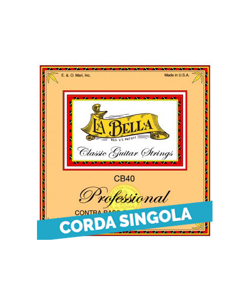 LaBella CB44 4th - CB40 Corda singola per chitarra classica contrabbasso 4 corde