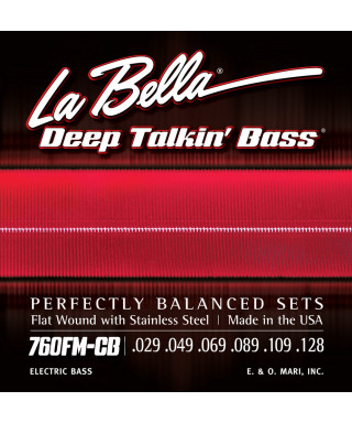 LaBella 760FM-CB Muta di corde lisce per basso 6 corde