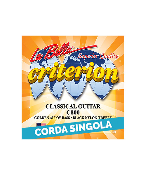 LaBella C802 2nd - C800 Corda singola per chitarra classica