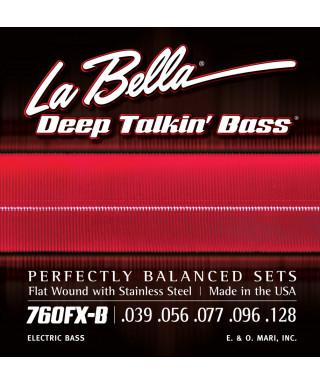 LaBella 760FX-B Muta di corde lisce per basso 5 corde