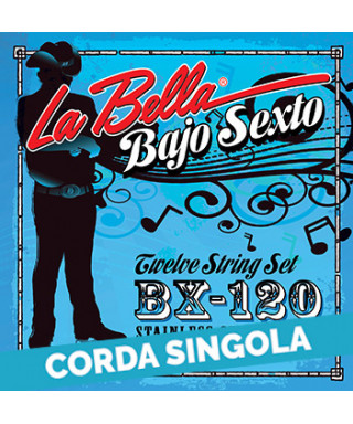LaBella BX120-06 6th - BX120 .046 Corda singola bajo sexto