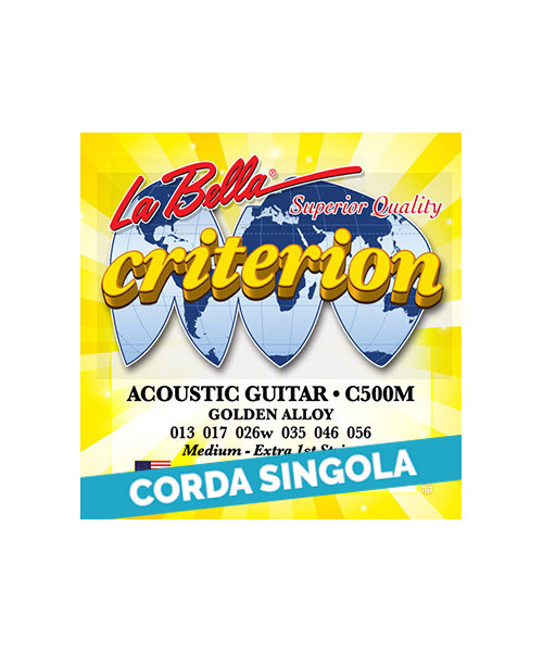 LaBella CGW056 6th - C500M .056 Corda singola per chitarra acustica