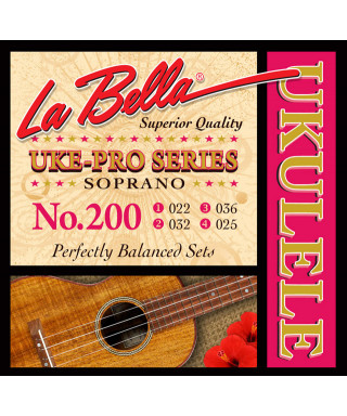 LaBella 200 Muta di corde per ukulele soprano