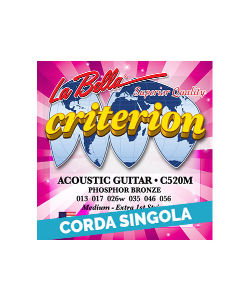 LaBella CPW056 6th - C520M .056 Corda singola per chitarra acustica