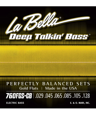 LaBella 760FGS-CB Muta di corde lisce per basso 6 corde