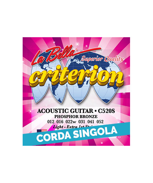 LaBella CPW031 4th - C520S .031 Corda singola per chitarra acustica