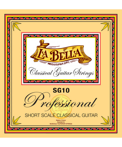 LaBella SG10 Muta di corde per chitarra classica a scala corta (53 cm)