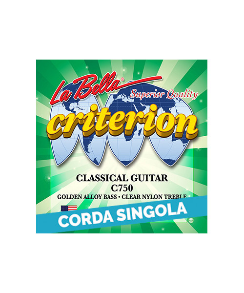 LaBella C752 2nd - C750 Corda singola per chitarra classica