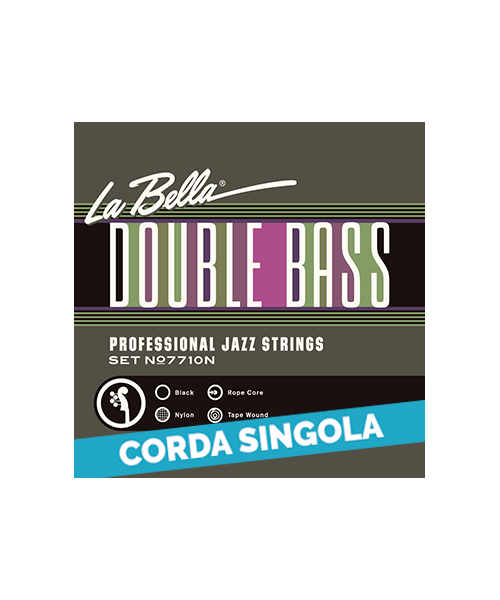 Label 7713N-3rd - 7710N single rope for double bass