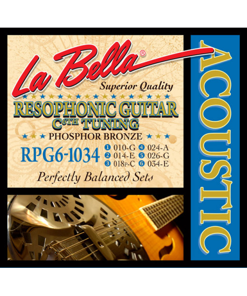 LaBella RPG6-1034 Muta per chitarra resofonica