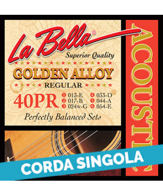 LaBella 42PR 2nd - 40PR .017 Corda singola per chitarra acustica