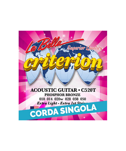 LaBella CPW028 4th - C520T .028 Corda singola per chitarra acustica