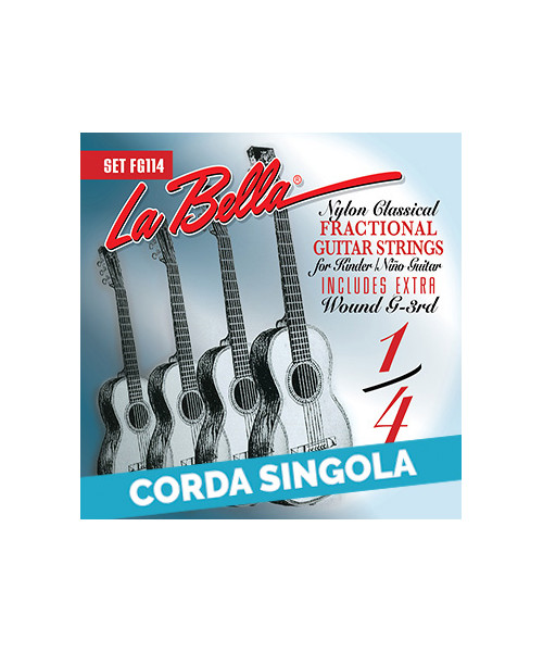 LaBella FG114-2 2nd - FG114 Corda singola per chitarra classica 1/4