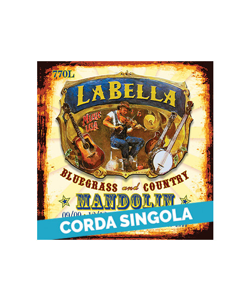 LaBella 774M 4th - 770M .038 Corda singola per mandolino soprano