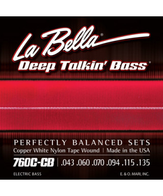 LaBella 760C-CB Muta di corde lisce per basso 6 corde