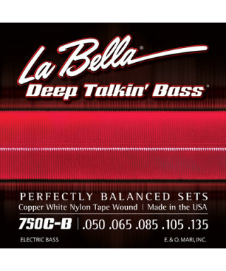 LaBella 750C-B Muta di corde lisce per basso 5 corde