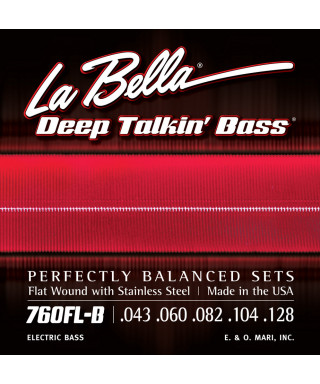 LaBella 760FL-B Muta di corde lisce per basso 5 corde