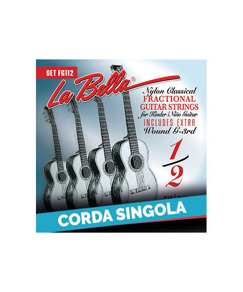 LaBella FG112-2 2nd - FG112 Corda singola per chitarra classica 1/2