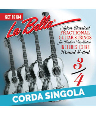 LaBella FG134-2 2nd - FG134 Corda singola per chitarra classica 3/4
