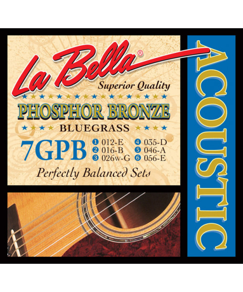 LaBella 7GPB Muta di corde per chitarra acustica