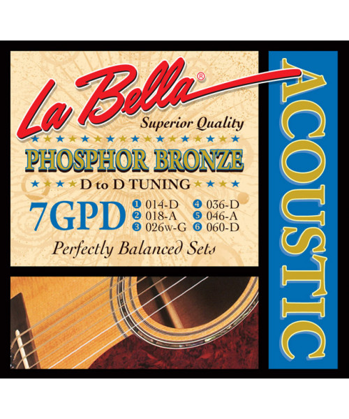 LaBella 7GPD Muta di corde per chitarra acustica