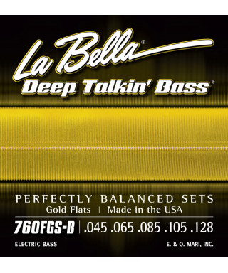 LaBella 760FGS-B Muta di corde lisce per basso 5 corde