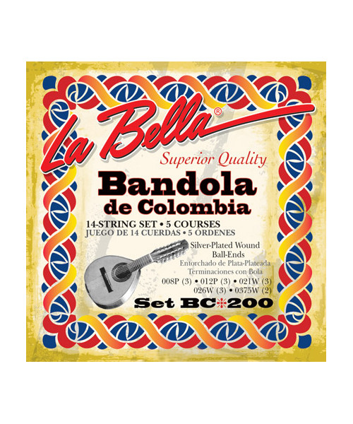 LaBella BC200 Muta di corde per bandola de Colombia