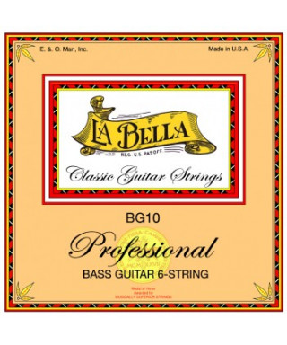 LaBella BG10 Muta di corde per chitarra classica contrabasso (70 cm)