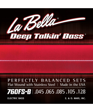 LaBella 760FS-B Muta di corde lisce per basso 5 corde