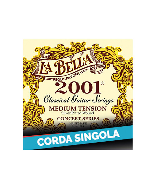 LaBella 2002M 2nd - 2001MED Corda singola per chitarra classica