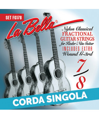 LaBella FG178-2 2nd - FG178 Corda singola per chitarra classica 7/8