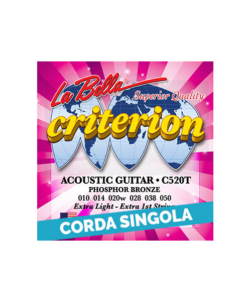 LaBella CPW050 6th - C520T .050 Corda singola per chitarra acustica
